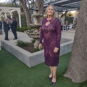 Bold Elements cut to curve Cocktail dress